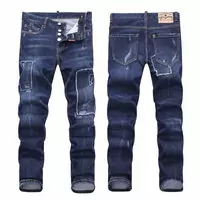 hommes dsquared2 slim fit jeans big patch